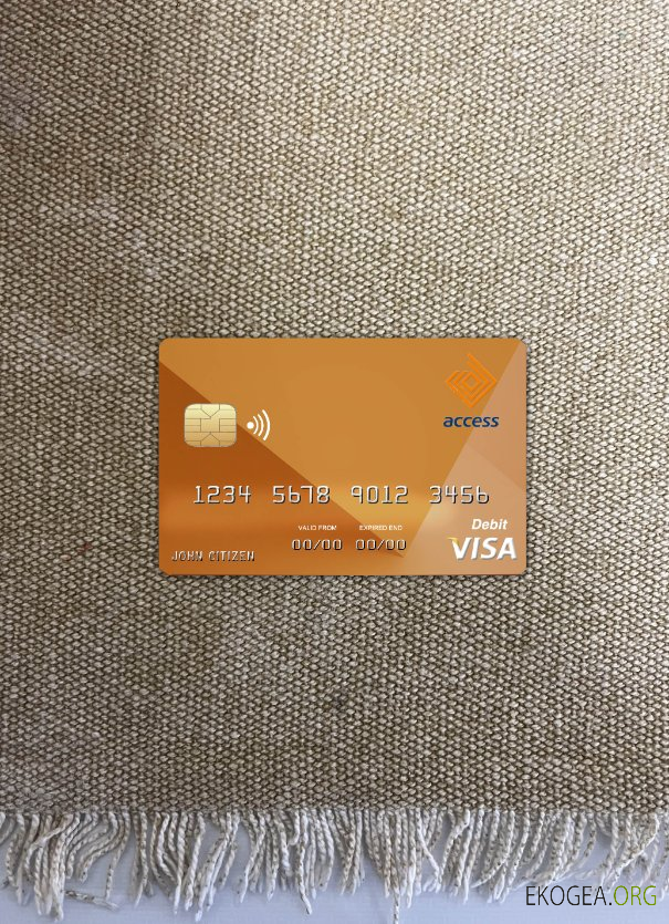 Burundi Access Bank Visa Card Photolook recto